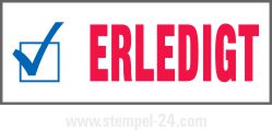 Stempel ERLEDIGT