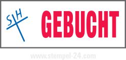 Stempel GEBUCHT