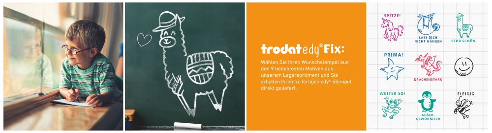 Trodat Edy Fix Motivierungsstempel für Lehrer, Erzieher und Pädagogen