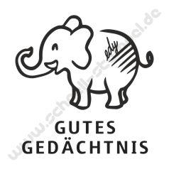 Trodat Edy Motiv Elefant Gutes Gedächtnis