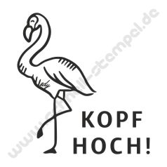 Trodat Edy Motiv Flamingo Kopf Hoch