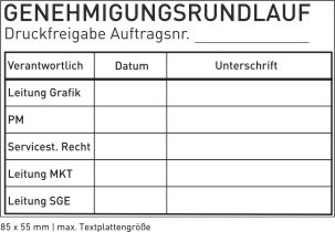 Stempelplatte für den Trodat Professional 5211