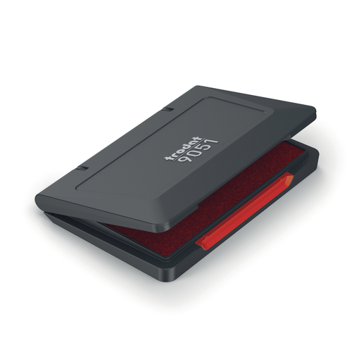 Stempelkissen Rot aus Kunststoff für Handstempel - Größe 90 x 50 mm