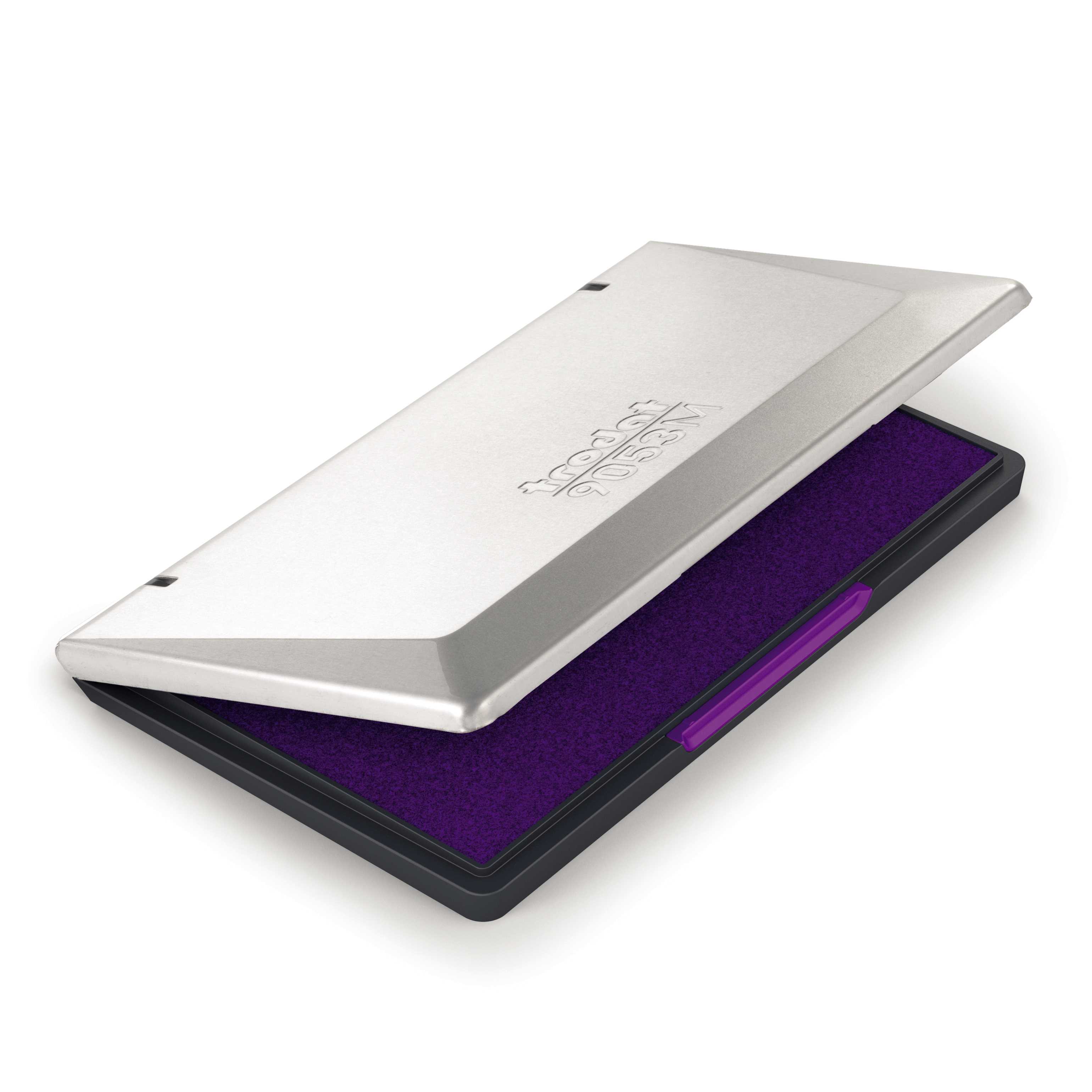 Stempelkissen Violett aus Metall für Handstempel - Größe 160 x 90 mm