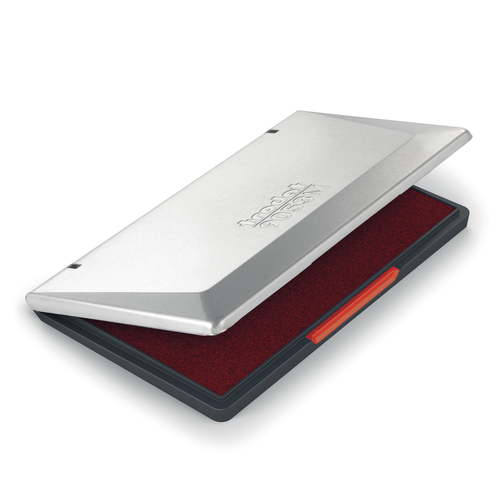 Stempelkissen Rot aus Metall für Handstempel - Größe 160 x 90 mm