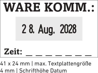 Stempelplatte für den Trodat Printy 4750