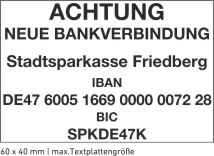 Stempelplatte für den Trodat Printy 4927