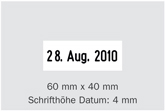 Abdruckgroesse-60x40mm-Trodat Professional 5474-Textstempel-mit Datum verstellbar