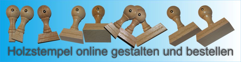 Holzstempel bestellen und online gestalten