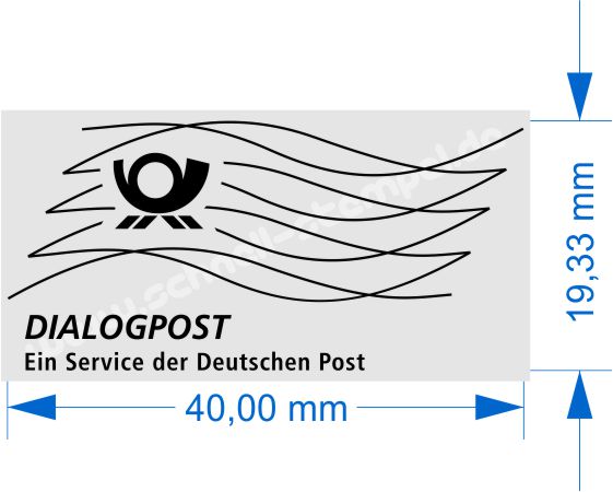 Holzstempel-Diaöogpost