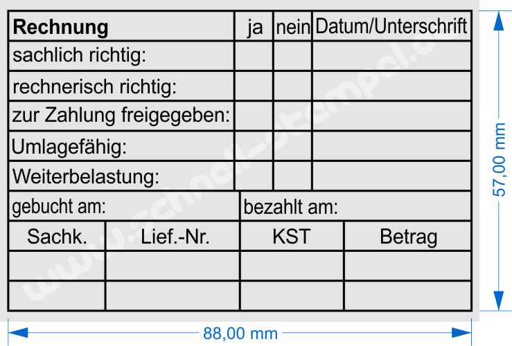 Kontierungsstempel-Umlagefähig