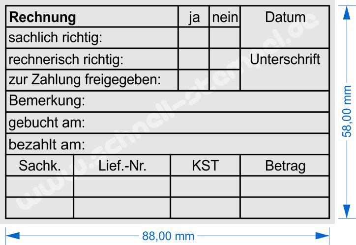 Holzstempeltempel-Kontierungsstempel-Rechnungseingang-Kostenstelle-geprueft