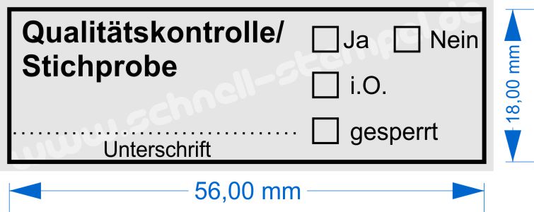 Stempel-qualitätskontrolle-stichprobe