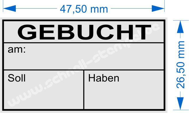 Trodat Printy 492 Gebucht am Soll Haben