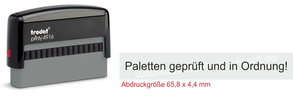 Stempel Trodat Printy 4916 Paletten geprüft