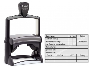 Buchungsstempel Rechnung zur Zahlung freigegeben 5211