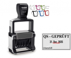 Stempel Qualitätskontrolle Qualitätssicherung Unterschrift • 5440