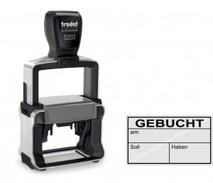 Stempel Gebucht am Soll Haben • 5203