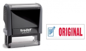 4912 Trodat Office Printy ORIGINAL mit roten Schriftzug und blauen Symbol