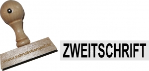 Holzstempel 15 x 60 mm Zweitschrift