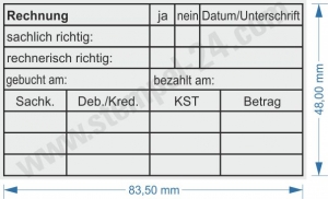 5211 Kontierungsstempel Debitoren Kreditoren