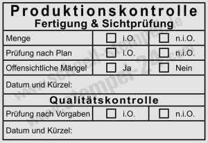 Prüferstempel für Qualitätskontrolle & Sichtprüfung | Stempel für Fertigungsprüfung & Produktionskontrolle | 5208