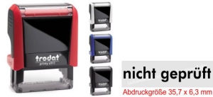 4911 Stempel nicht geprüft