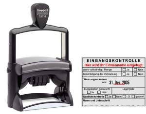 54110 Trodat Professional Eingangskontrolle Firmenname