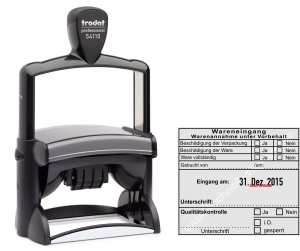 Stempel Wareneingang Warenannahme unter Vorbehalt 54110