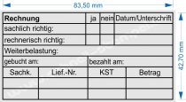 Stempel Rechnung Weiterbelastung gebucht • Trodat 5211