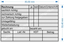 Kontierungsstempel Umlagefähig Weiterbelastung 5211