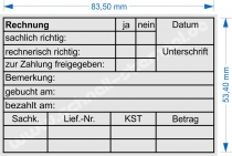 Buchungsstempel Rechnung zur Zahlung freigegeben • Trodat 5211