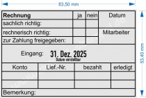 54110 Trodat Professional Rechnung zur Zahlung freigegeben Datum