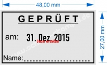 Stempel Geprüft Name Unterschrift • 5440