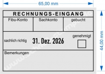 5480 Buchungsstempel Rechnungseingang genehmigt