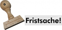 Holzstempel 15 x 60 mm Fristsache