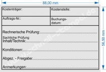 Holzstempel 60x90 Kostenträger Kostenstelle Konditionen