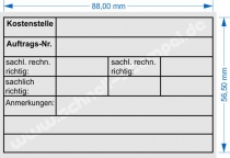 Holzstempel 60x90 Kostenstelle sachlich richtig - rechnerisch richtig