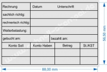 Holzstempel 60x90 Kontierungsstempel Soll Haben Konto