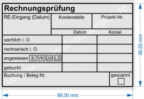 Holzstempel 60x90 Rechnungsprüfung angewiesen Bankart 2