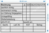 Holzstempel 60x90 Kontierungsstempel Umlagefähig