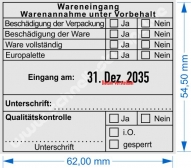 Stempel Wareneingang Qualitätskontrolle - Trodat Professional 54110