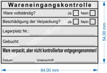 5211 Trodat Wareneingangskontrolle Lagerartikel Ware verpackt aber nicht kontrollierbar entgegengenommen gebucht