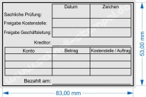 5211 Trodat Professional Rechnungsprüfung Kostenstelle Auftrag