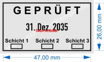 5440 Trodat Professional Geprüft 3 Schichten