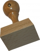 Holzstempel 55 x 60 mm