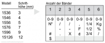 1546 Trodat Classic Ziffernbandstempel 4 mm mit 6 Bänder