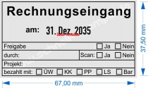 5480 Stempel Rechnungseingang am bezahlt