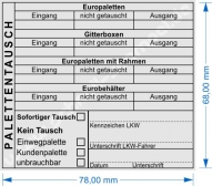 5212 Trodat Professional Palettentausch - Europalette - Gitterbox - Eurobehälter - Europaletten mit Rahmen