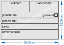 Rechnungstempel Sollkonto Habenkonto 5274